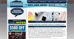 Desktop Screenshot of perkinspaintingct.com