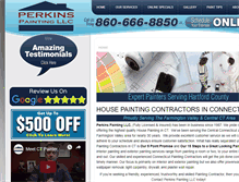 Tablet Screenshot of perkinspaintingct.com